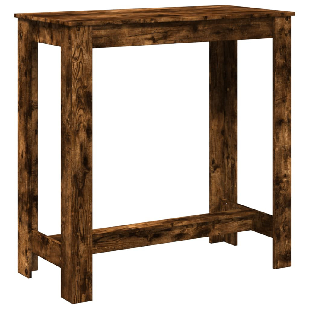 DEvidaxl Vidaxl bar table made, 102 x 50 x 103.5cm Smoked oak
